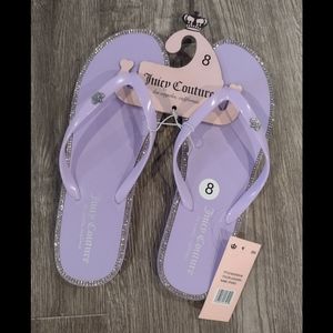 NWT Juicy Couture Flip flops size 8